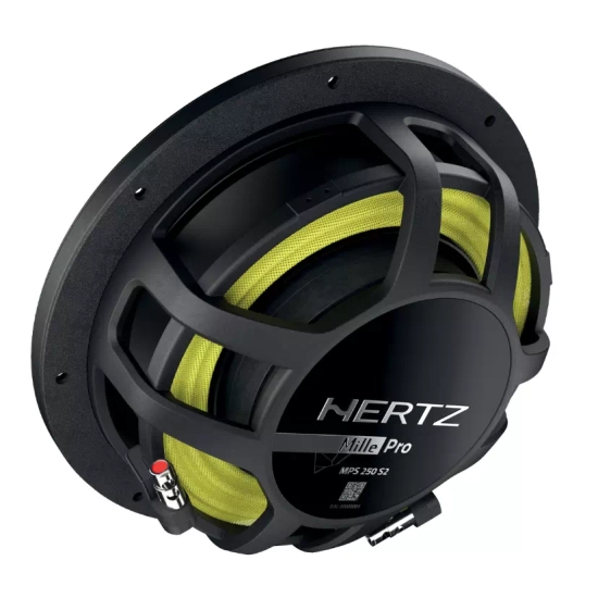 Hertz MPS 250 S2 – 10-calowy płytki subwoofer klasy premium 2 Ω